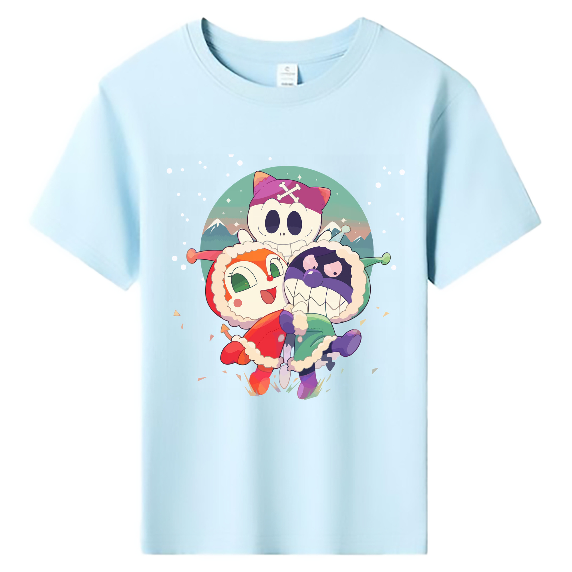 （画像用） アンパンマン Anpanman 綿100％キッズTシャツ（フロントプリント）